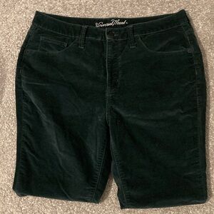 Universal Thread Green Velvet Skinny Pants